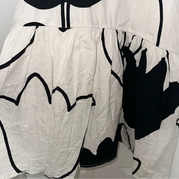 Anthropologie Corey Lynn Calter Drop Waist Black and White Dress - Picture 6 of 6